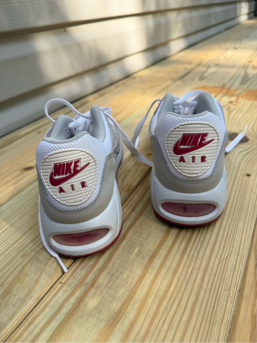 Nike Air Max Correlate Grey Fuchsia Metallic Silver Women’s 8 Sneakers - Picture 3 of 6
